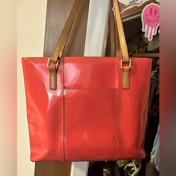 Dooney & Bourke vintage 1975 pink/orange purse - Picture 3 of 3